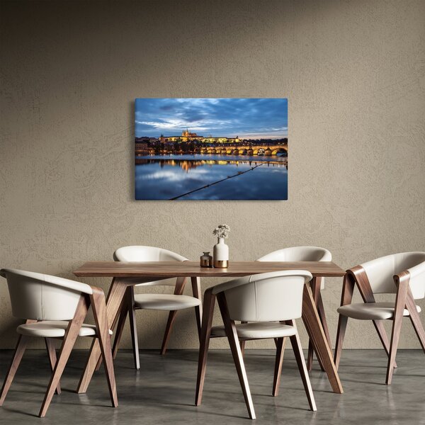 A prágai vár és a Károly-híd képe (90x60 cm)