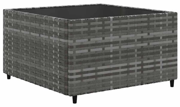 6 részes szürke polyrattan kerti ülőgarnitúra párnákkal