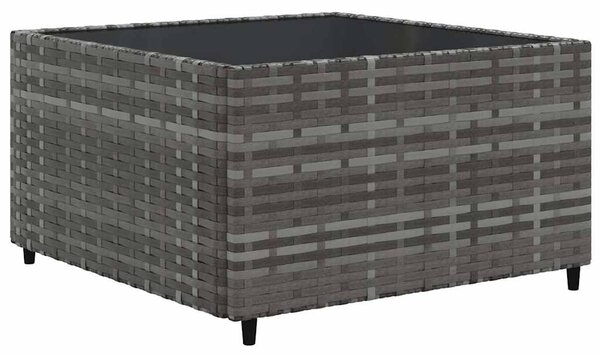 6 részes szürke polyrattan kerti ülőgarnitúra párnákkal