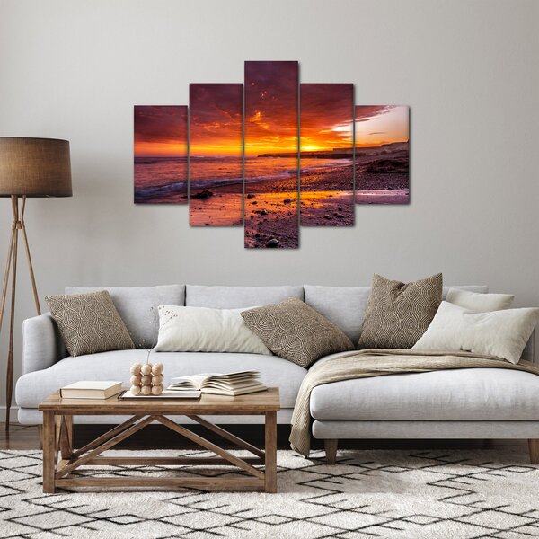 Naplemente a tengernél képe (150x105 cm)