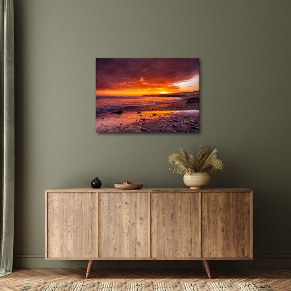 Naplemente a tengernél képe (70x50 cm)