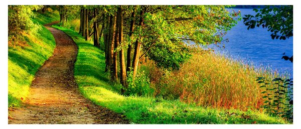 A víz menti sétányok képe (120x50 cm)