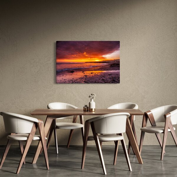 Naplemente a tengernél képe (90x60 cm)