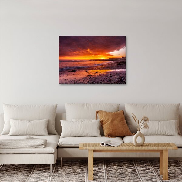 Naplemente a tengernél képe (70x50 cm)