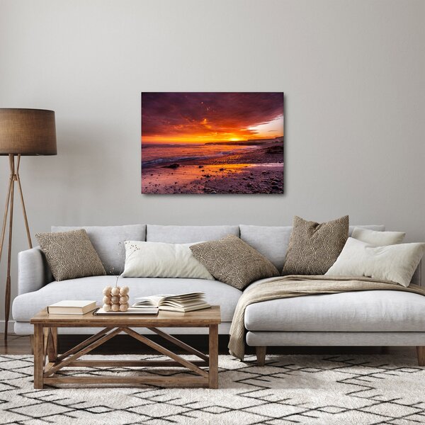 Naplemente a tengernél képe (70x50 cm)