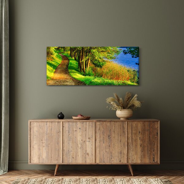 A víz menti sétányok képe (120x50 cm)