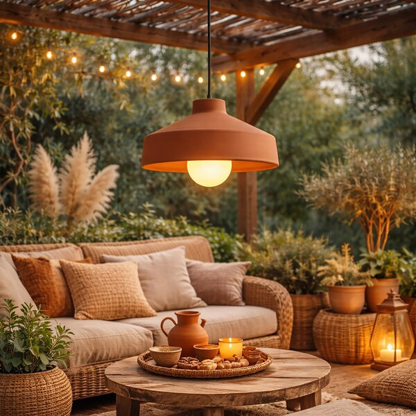 Bohemian függőlámpa terrakotta IP44 - Terracotta