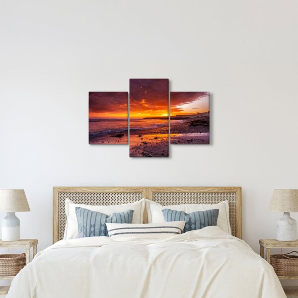 Naplemente a tengernél képe (90x60 cm)