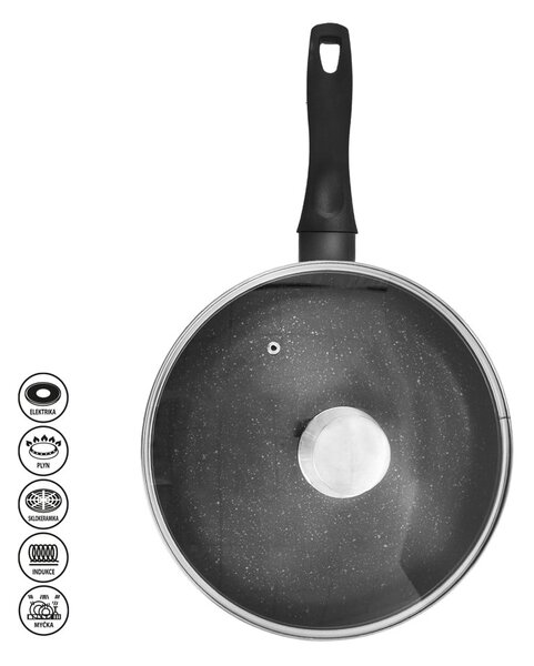 Alumínium serpenyő fedővel ø 28 cm Grande – Orion