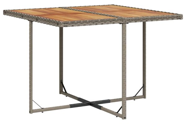 11 részes szürke polyrattan kerti ülőgarnitúra párnákkal