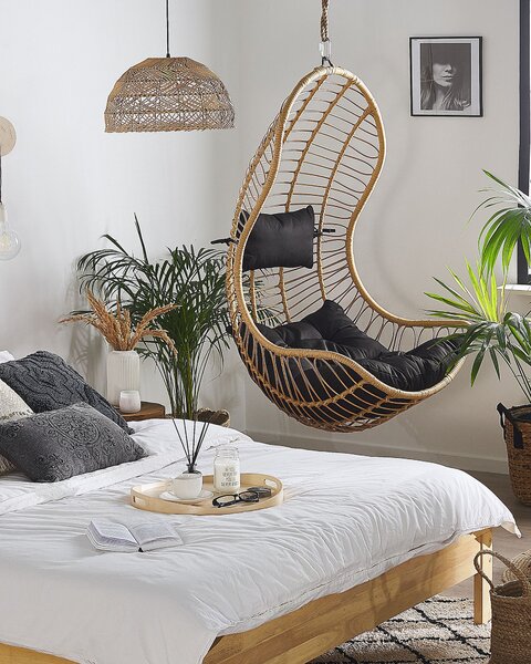 Függőfotel PINETO PE Rattan Természetes
