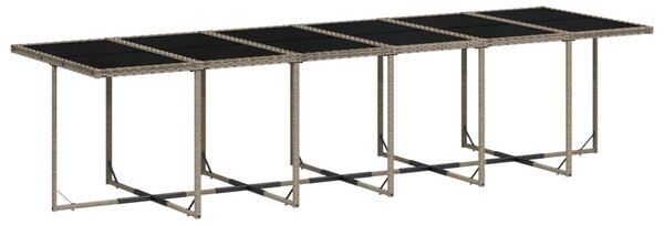 13 részes szürke polyrattan kerti ülőgarnitúra párnákkal