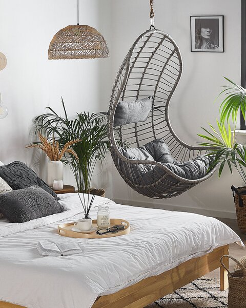 Függőfotel PINETO PE Rattan Szürke