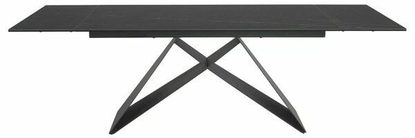 Westin Ceramic Sahara Noir Bővíthető Üvegkerámia Étkezőasztal Fekete