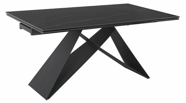 Westin Ceramic Sahara Noir Bővíthető Üvegkerámia Étkezőasztal Fekete