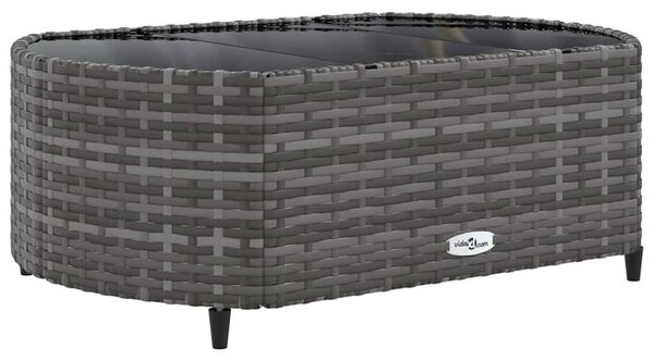5 részes szürke polyrattan kerti ülőgarnitúra párnákkal