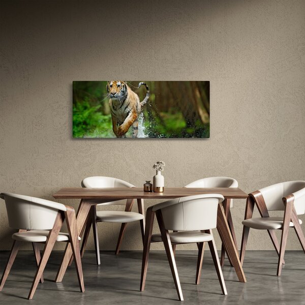 Futó tigris képe (120x50 cm)