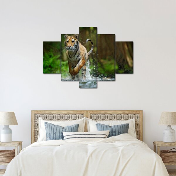 Futó tigris képe (150x105 cm)