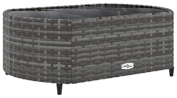 6 részes szürke polyrattan kerti ülőgarnitúra párnákkal