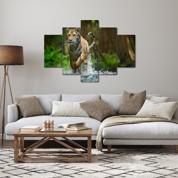Futó tigris képe (150x105 cm)