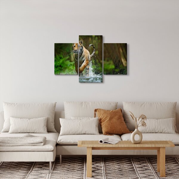 Futó tigris képe (90x60 cm)
