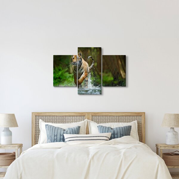 Futó tigris képe (90x60 cm)