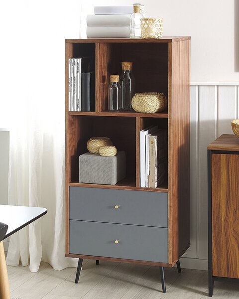 Polcrendszer RICHMOND 139 cm Sötét diófa