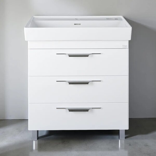 TMP TRIO 60 álló fürdőszobabútor - CeraStyle SHARP - 37100 mosdóval - 60 x 48 cm