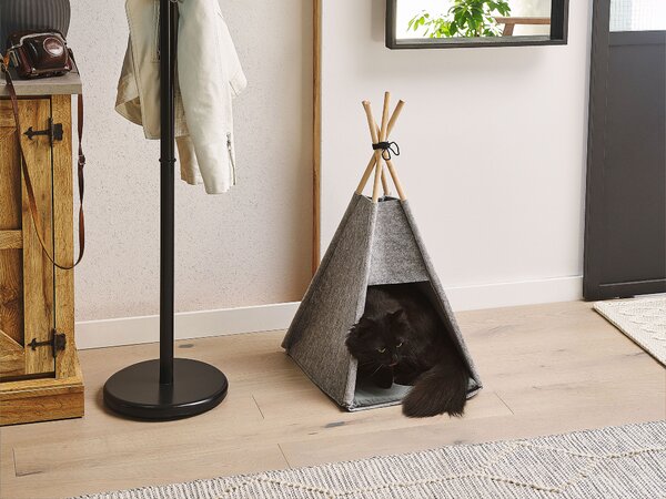 Állatkosár ULUBEY Filc Világosszürke
