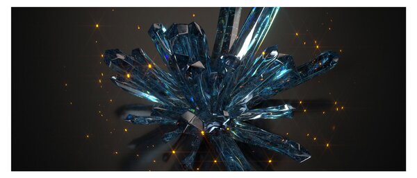 Kristály kép (120x50 cm)