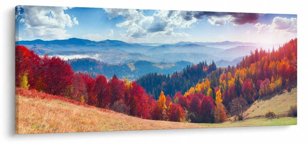 Egy kép egy színes őszi tájról (120x50 cm)