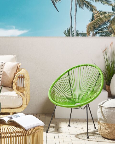 Kerti szék ACAPULCO II PE Rattan Zöld