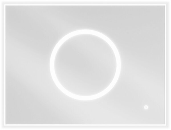 Mexen Koga 80 x 60 cm-es, LED 6000K, páramentes fürdőszobai tükör világítással - 9821-080-060-611-00