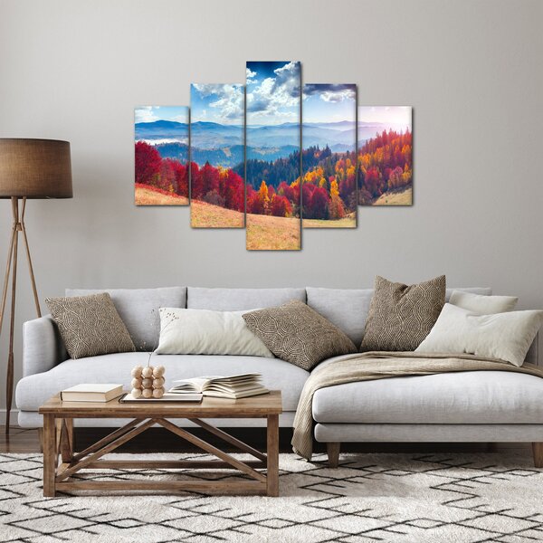 Egy kép egy színes őszi tájról (150x105 cm)