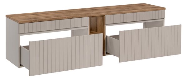 Fürdőszoba szekrény felsővel ICONIC Cashmere D180/1 | 180 cm