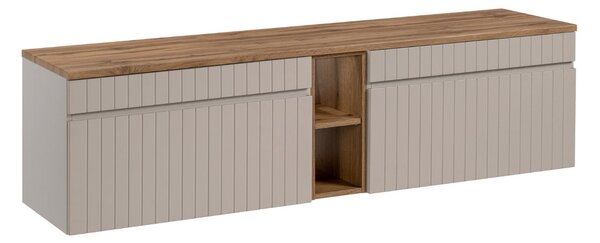 Fürdőszoba szekrény felsővel ICONIC Cashmere D180/1 | 180 cm