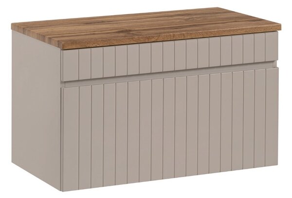 Fürdőszoba szekrény felsővel ICONIC Cashmere D80/1 | 80 cm