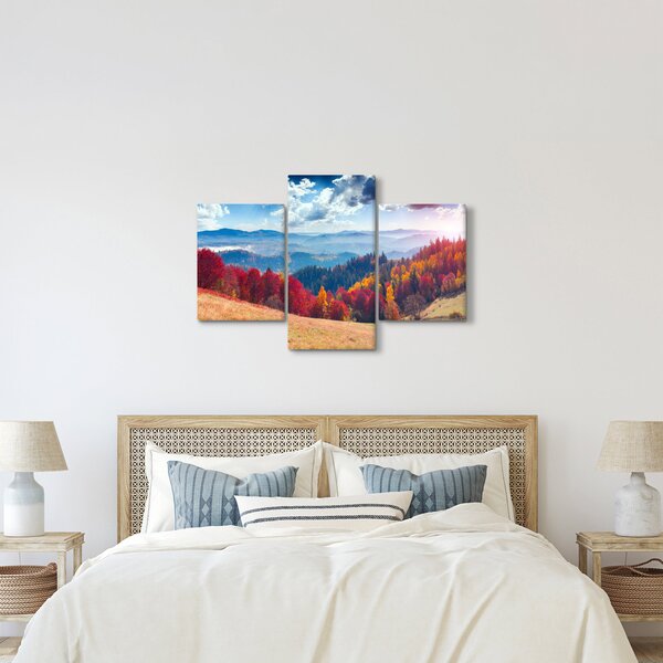Egy kép egy színes őszi tájról (90x60 cm)