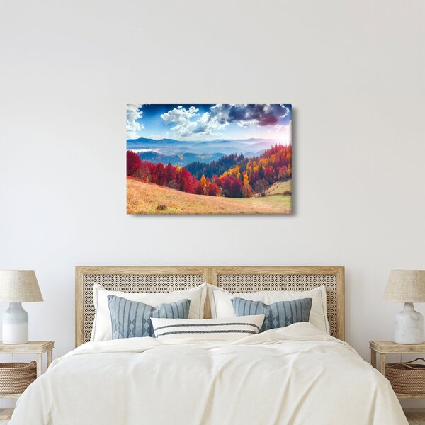 Egy kép egy színes őszi tájról (90x60 cm)