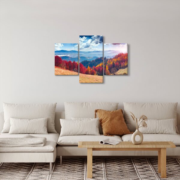 Egy kép egy színes őszi tájról (90x60 cm)