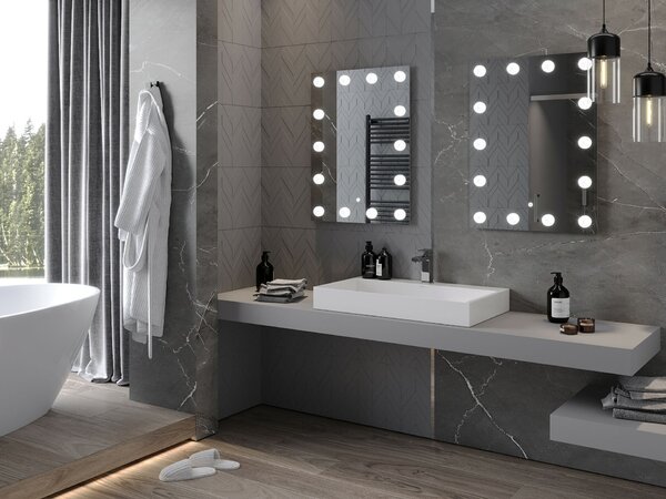 Mexen Dona megvilágított fürdőszobai tükör 60 x 80 cm, LED 6000K, páramentes - 9818-060-080-611-00
