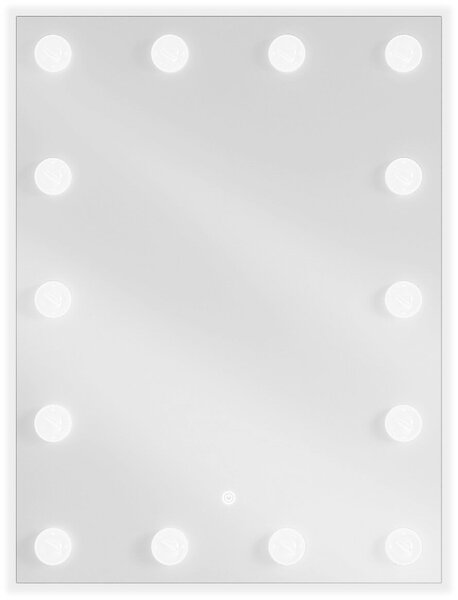 Mexen Dona megvilágított fürdőszobai tükör 60 x 80 cm, LED 6000K, páramentes - 9818-060-080-611-00