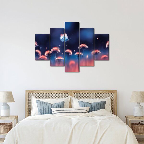Pitypang képe kék pillangóval (150x105 cm)