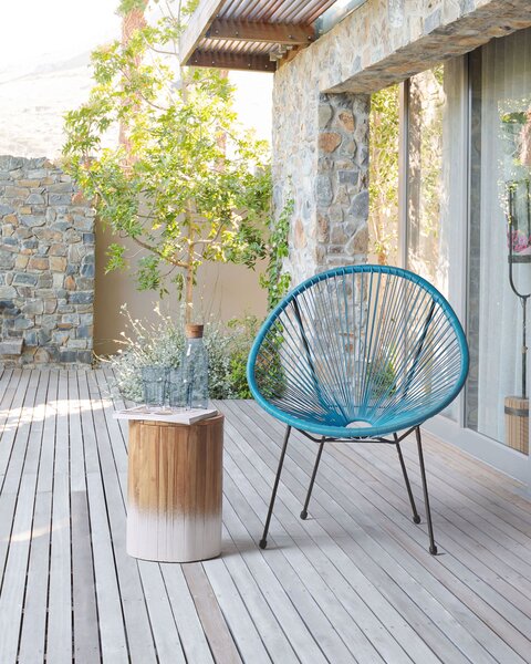 Kerti szék ACAPULCO II PE Rattan Kék