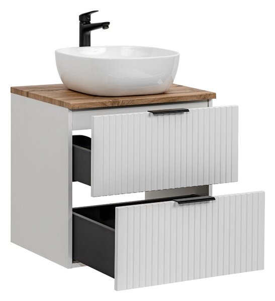 Fürdőszoba szekrény mosdóval és munkalappal ADEL White DU60/1 | 60 cm
