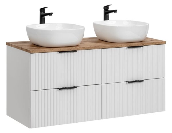 Fürdőszoba szekrény mosdóval és munkalappal ADEL White DU120/1 | 120 cm