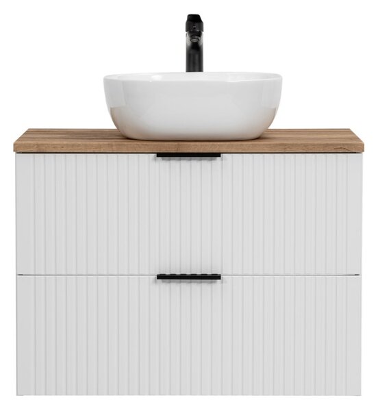 Fürdőszoba szekrény mosdóval és munkalappal ADEL White DU80/1 | 80 cm