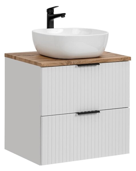 Fürdőszoba szekrény mosdóval és munkalappal ADEL White DU60/1 | 60 cm