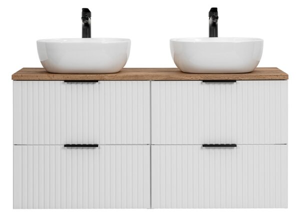 Fürdőszoba szekrény mosdóval és munkalappal ADEL White DU120/1 | 120 cm