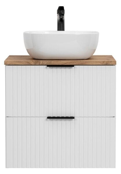 Fürdőszoba szekrény mosdóval és munkalappal ADEL White DU60/1 | 60 cm
